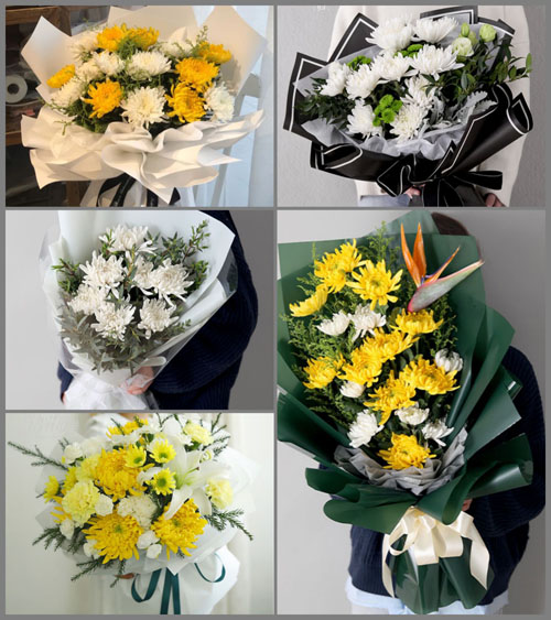 广东潮州市饶平县新塘镇白事花束代送